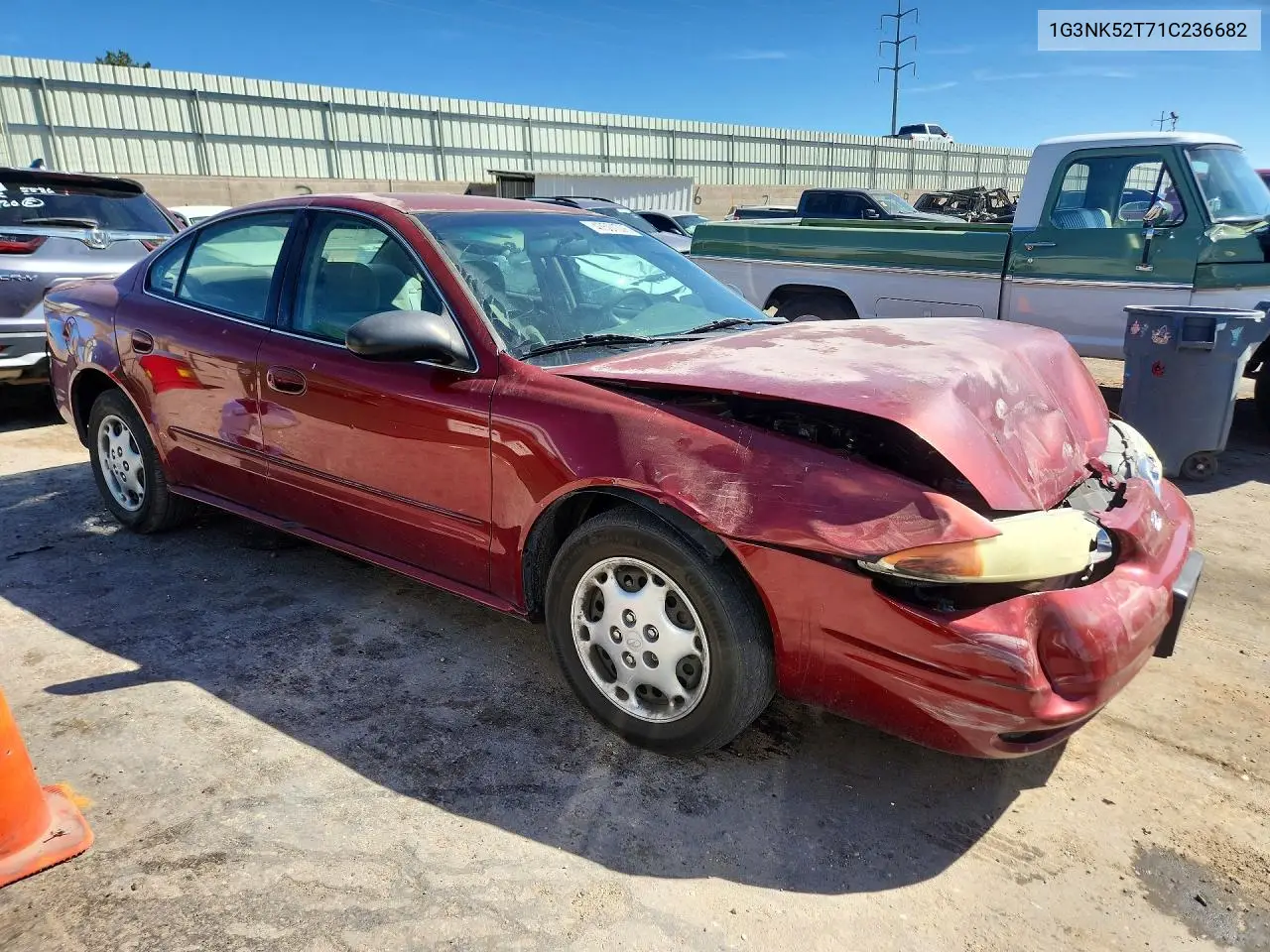 2001 Oldsmobile Alero Gl1 VIN: 1G3NK52T71C236682 Lot: 47501376