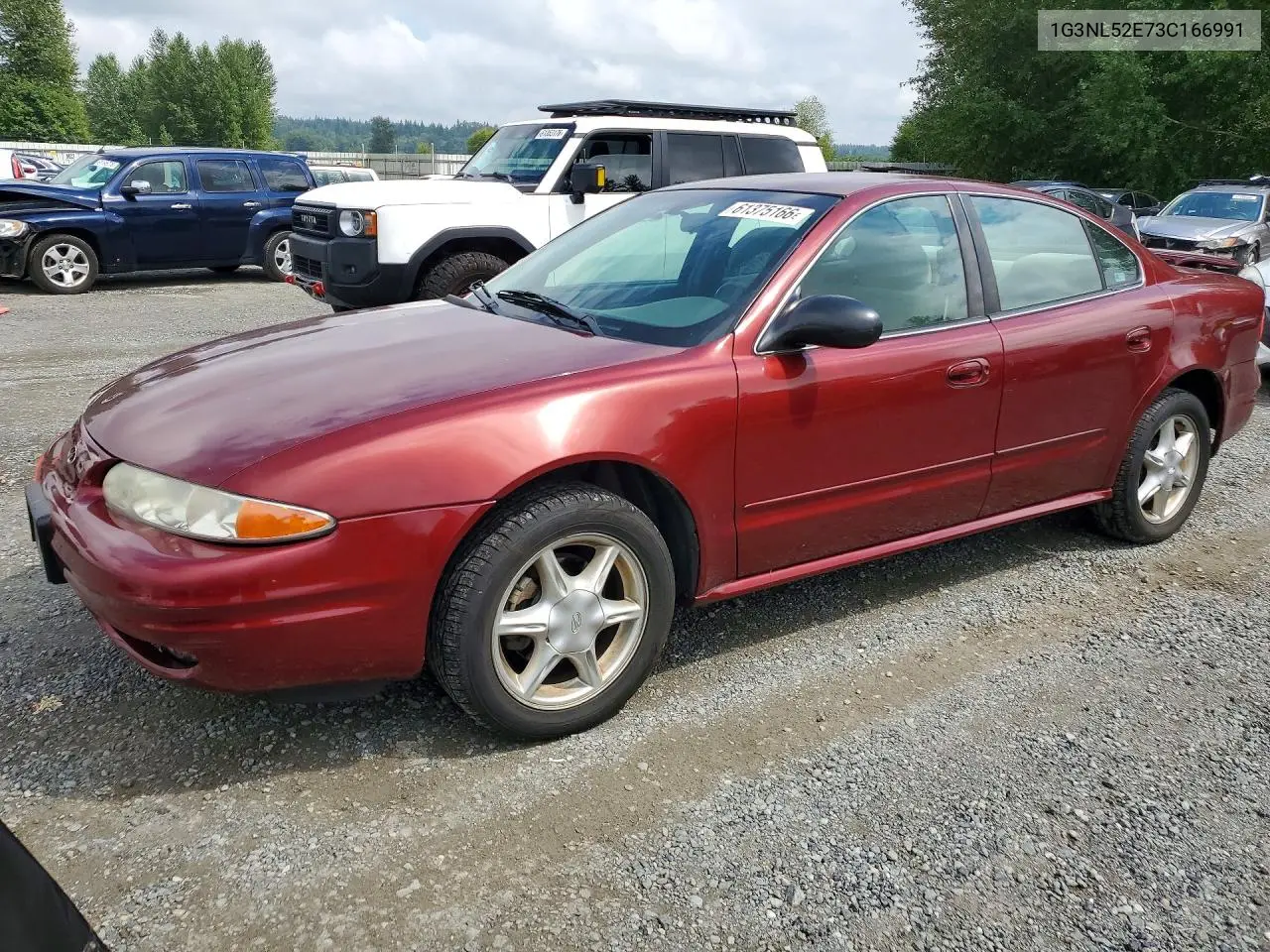 2003 Oldsmobile Alero Gl VIN: 1G3NL52E73C166991 Lot: 61375166