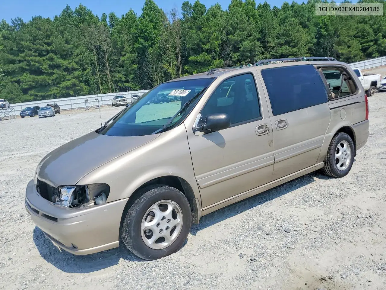 2004 Oldsmobile Silhouette VIN: 1GHDX03EX4D204186 Lot: 74515885