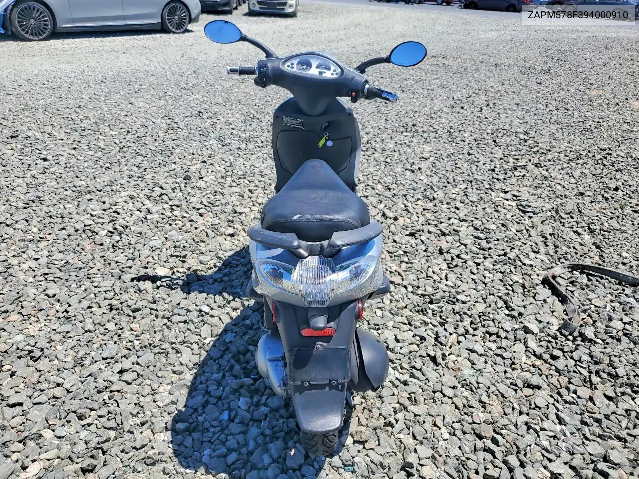 2009 Piaggio Fly 150 VIN: ZAPM578F394000910 Lot: 60633446