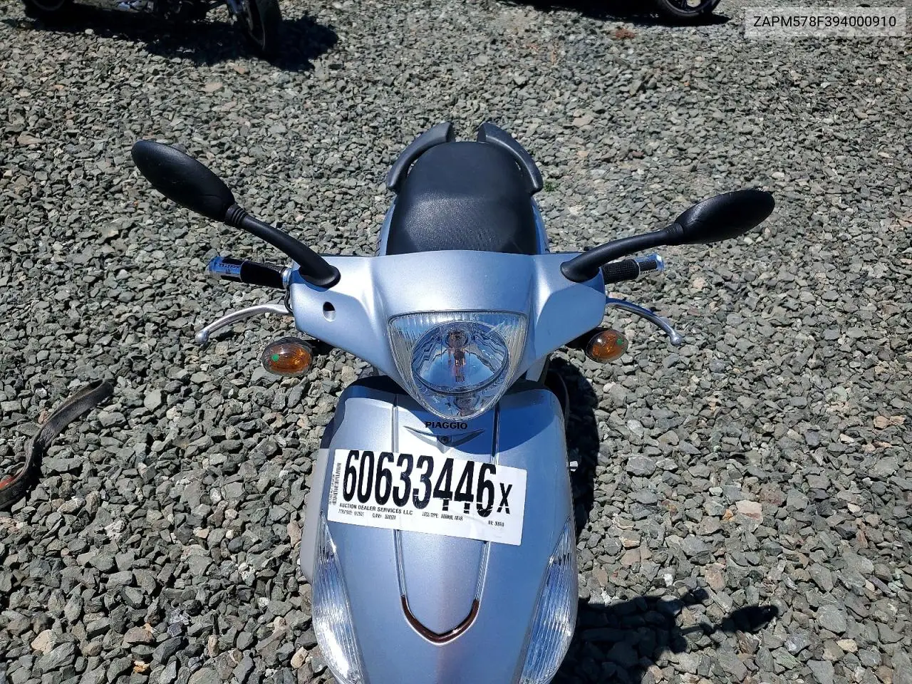 2009 Piaggio Fly 150 VIN: ZAPM578F394000910 Lot: 60633446