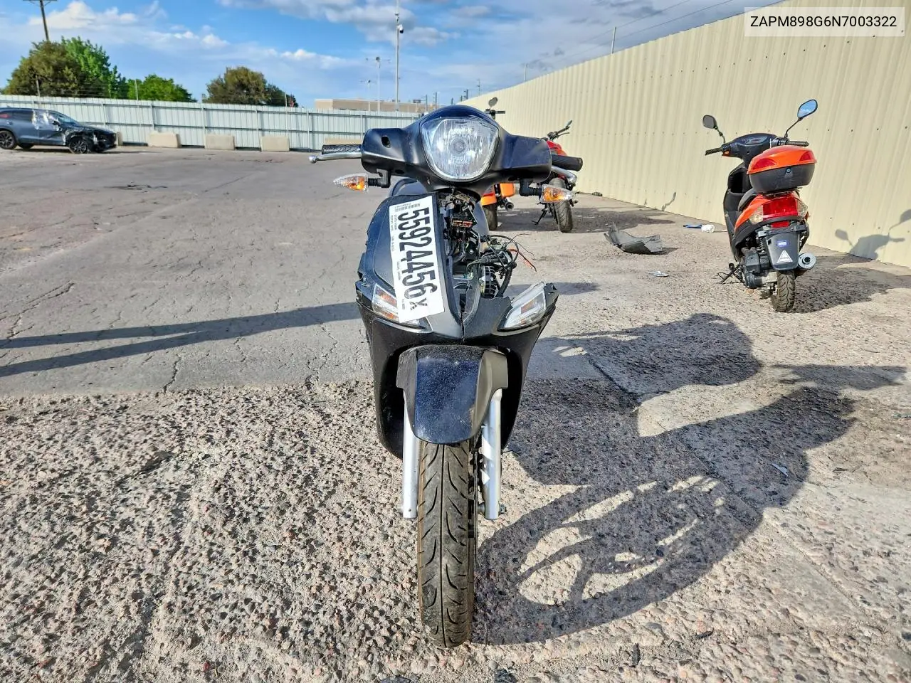 2022 Piaggio Liberty 150 VIN: ZAPM898G6N7003322 Lot: 55924456