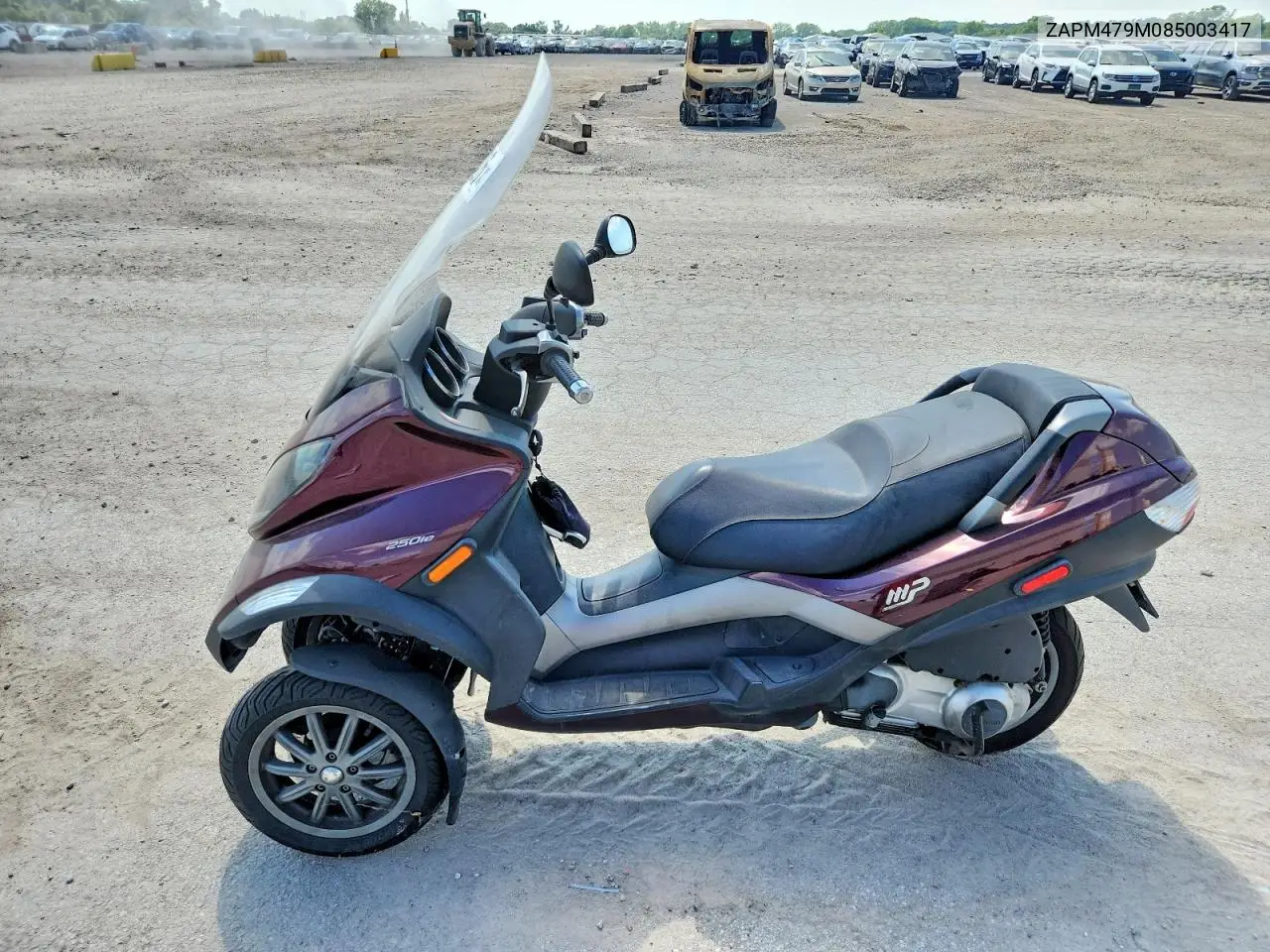 2008 Piaggio Mp3 250 VIN: ZAPM479M085003417 Lot: 60920426