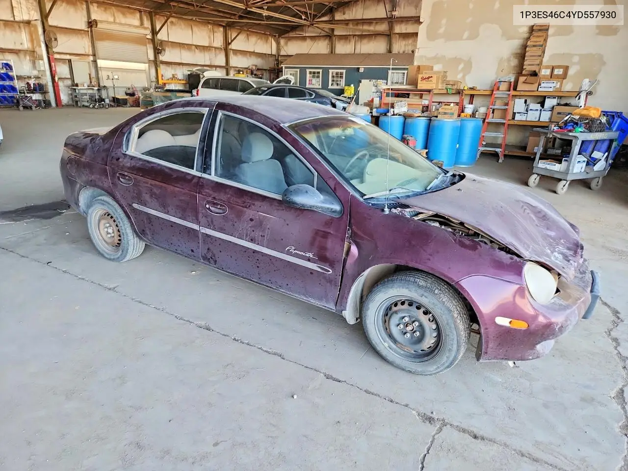 2000 Plymouth Neon Base VIN: 1P3ES46C4YD557930 Lot: 60423216