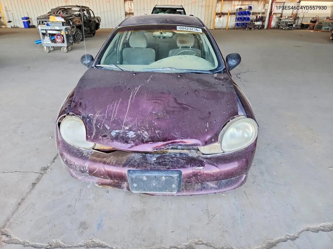 2000 Plymouth Neon Base VIN: 1P3ES46C4YD557930 Lot: 60423216