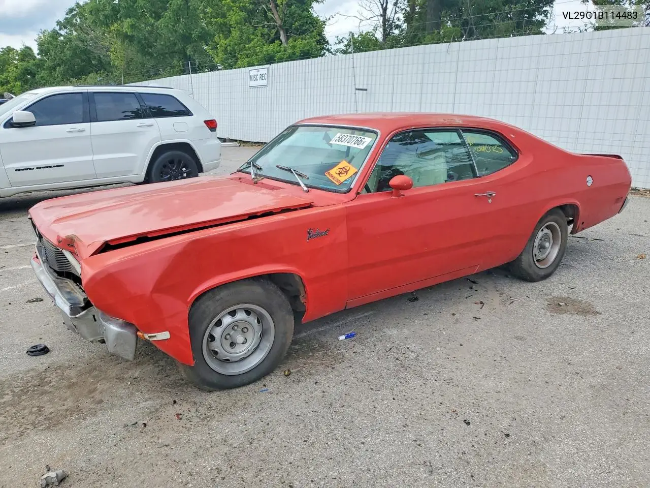 1971 Plymouth Duster VIN: VL29C1B114483 Lot: 58370766