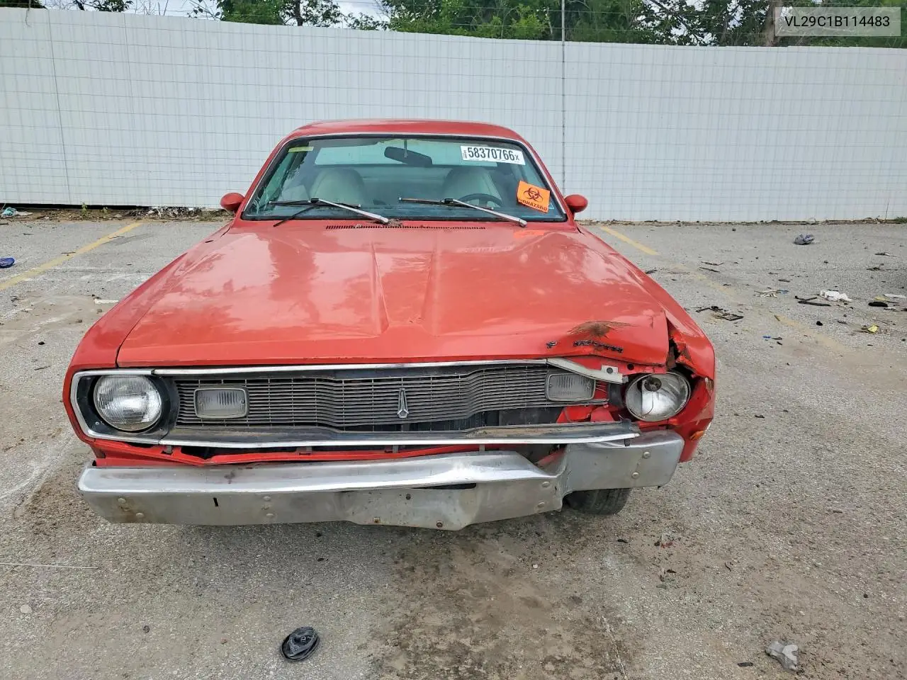 1971 Plymouth Duster VIN: VL29C1B114483 Lot: 58370766