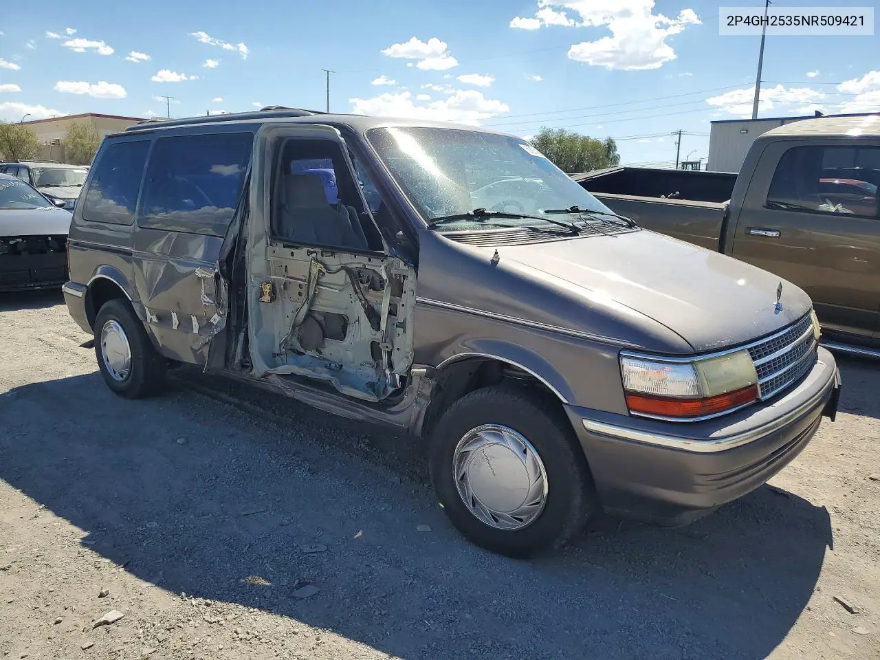 1992 Plymouth Voyager VIN: 2P4GH2535NR509421 Lot: 60978016