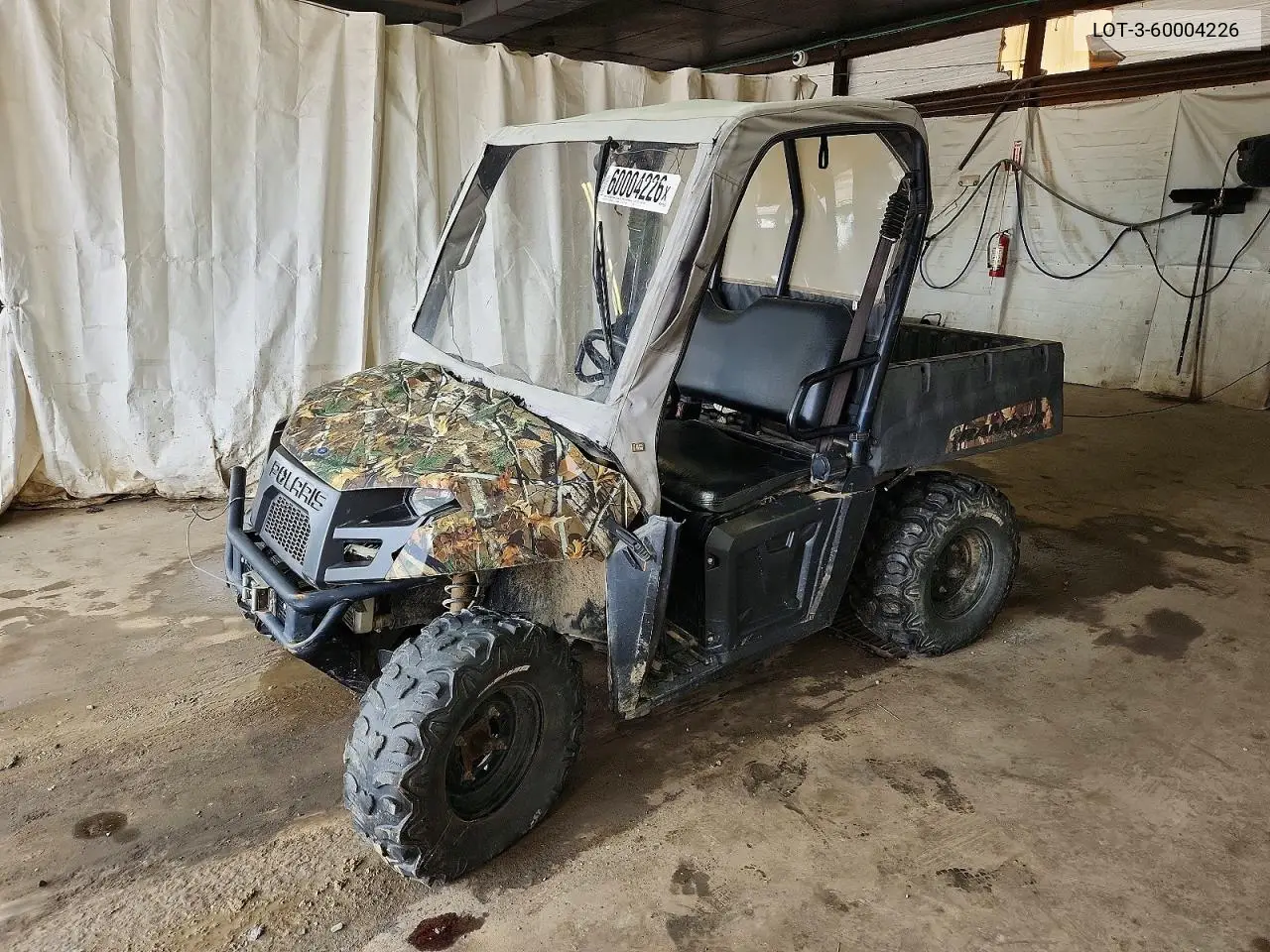 2012 Polaris Ranger Utility Vehicle VIN: 4XARH50AXCB445590 Lot: 60004226