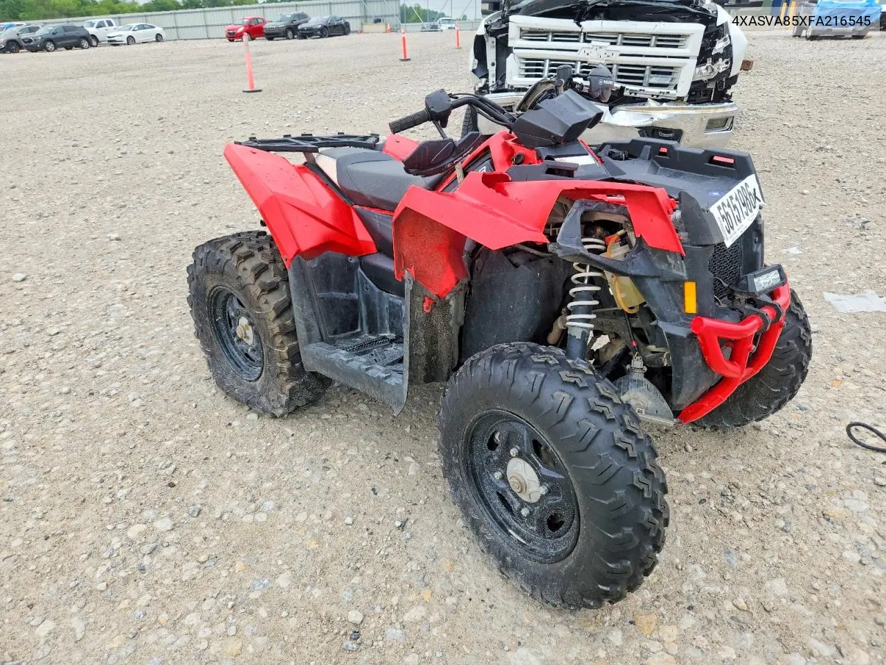 2015 Polaris Scrambler 850 Atv VIN: 4XASVA85XFA216545 Lot: 56151986