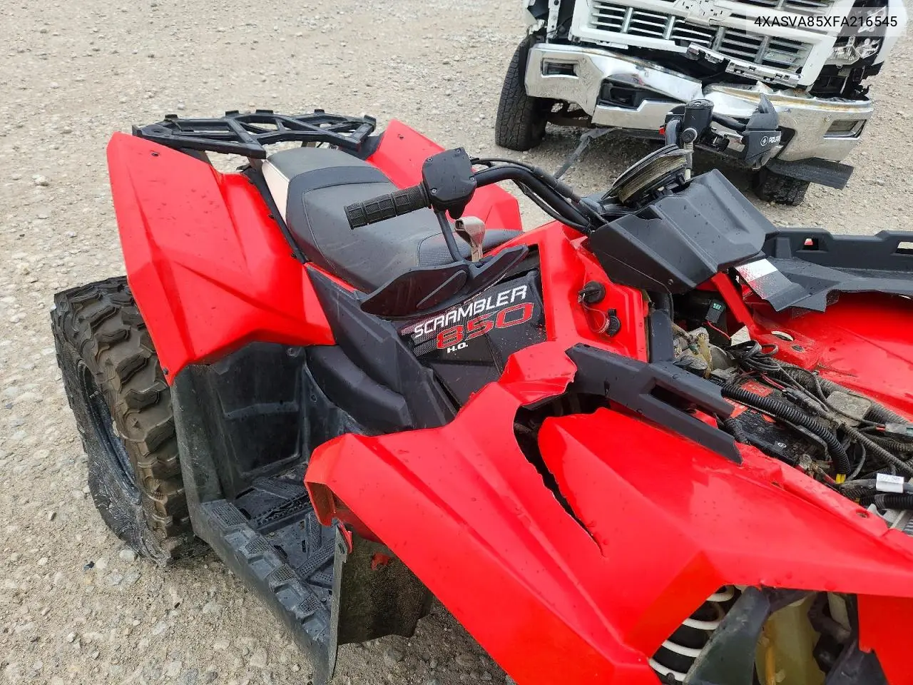 2015 Polaris Scrambler 850 Atv VIN: 4XASVA85XFA216545 Lot: 56151986