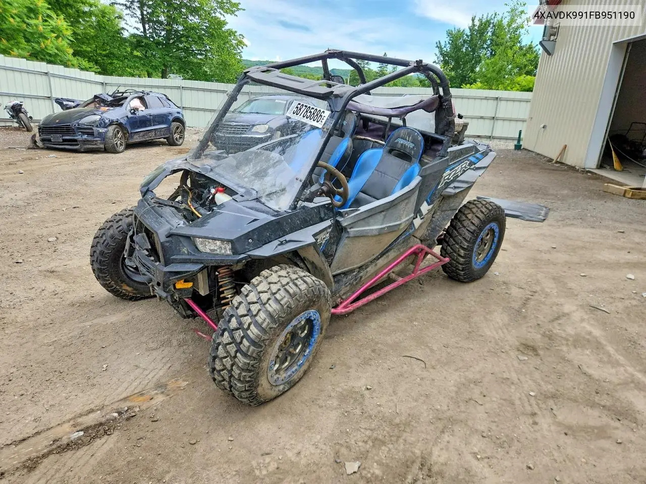 2015 Polaris Rzr 1000 Utility Vehicle VIN: 4XAVDK991FB951190 Lot: 58785886