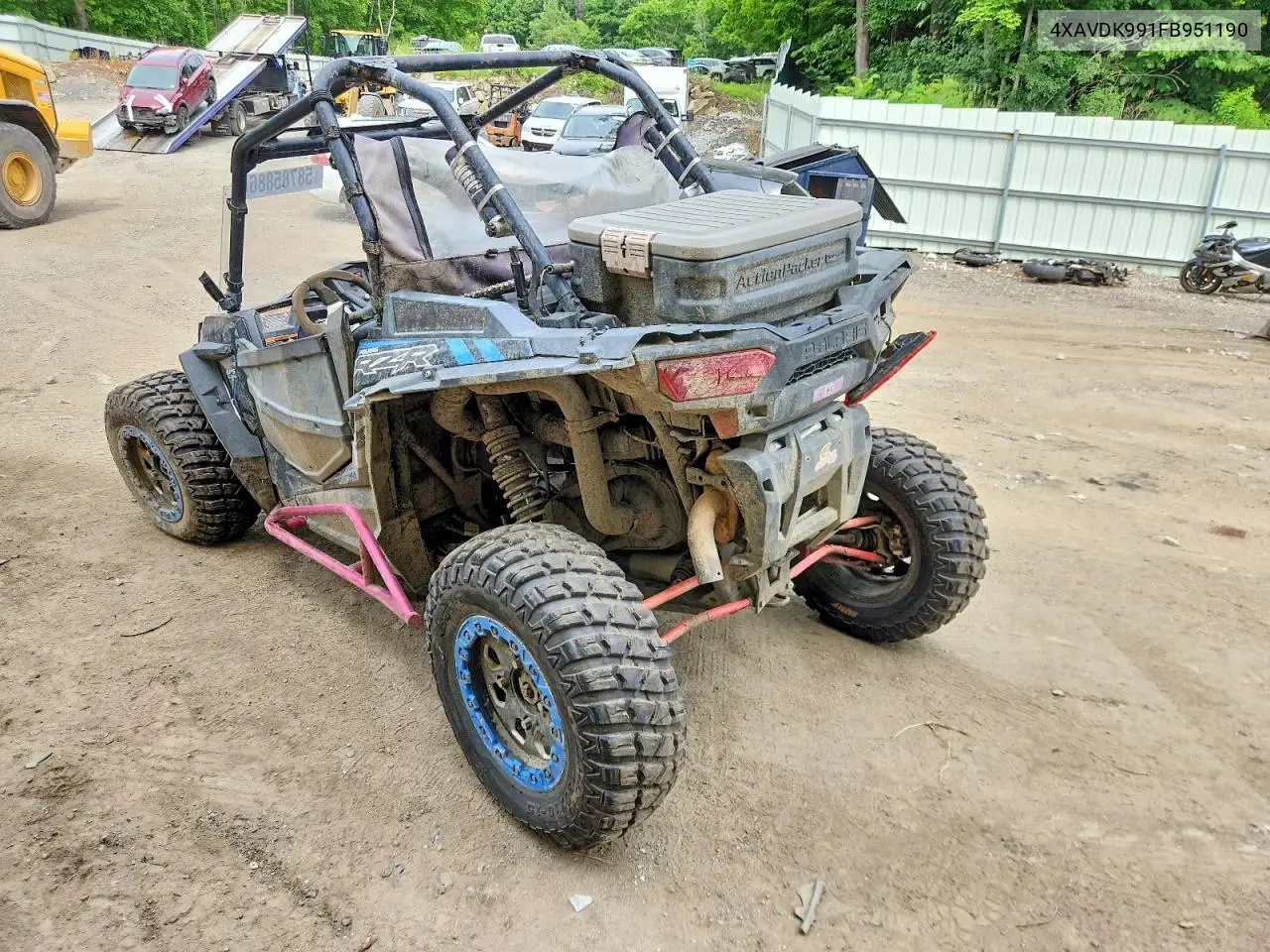 2015 Polaris Rzr 1000 Utility Vehicle VIN: 4XAVDK991FB951190 Lot: 58785886