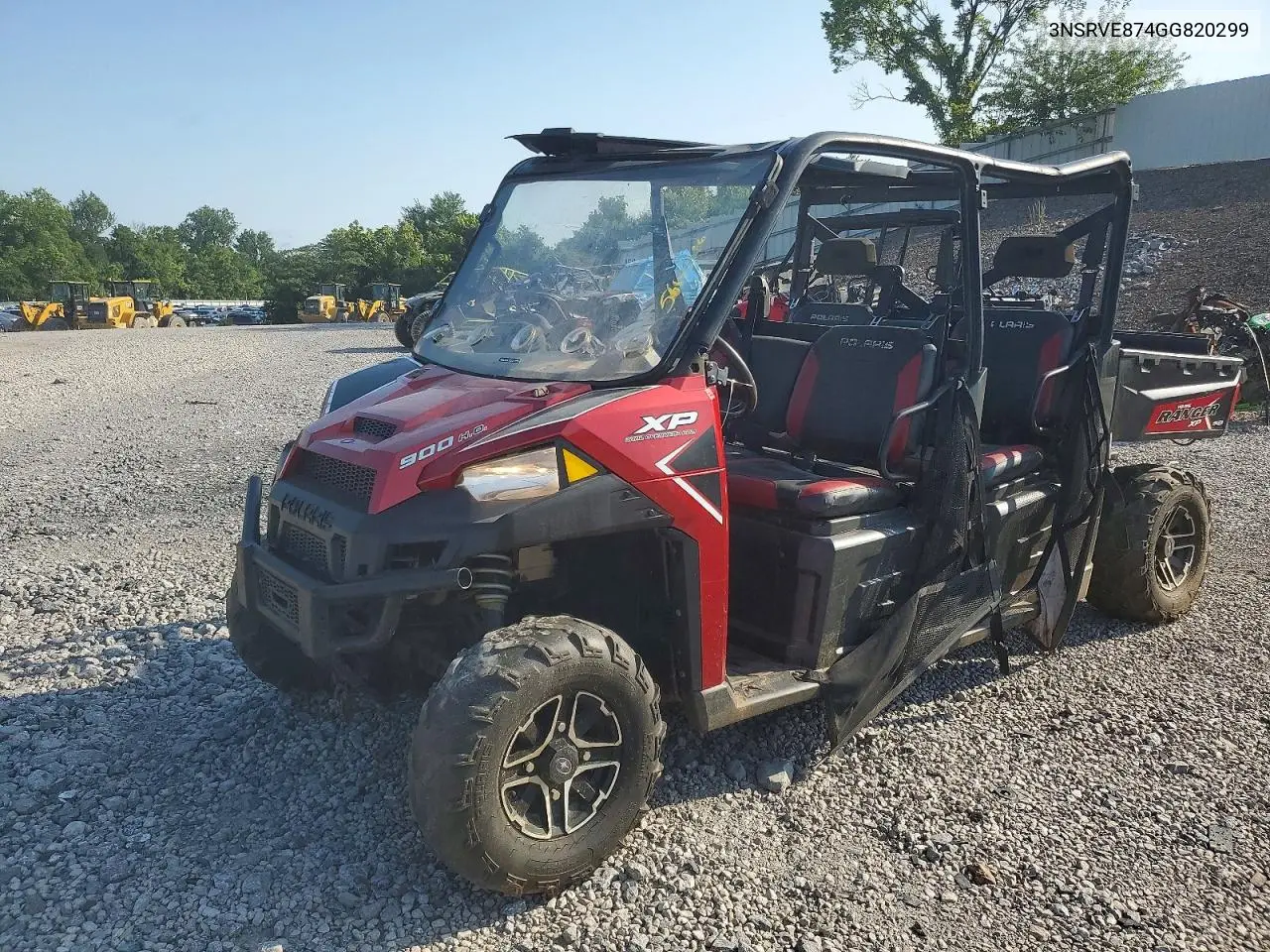 2016 Polaris Ranger Utility Vehicle VIN: 3NSRVE874GG820299 Lot: 56193636