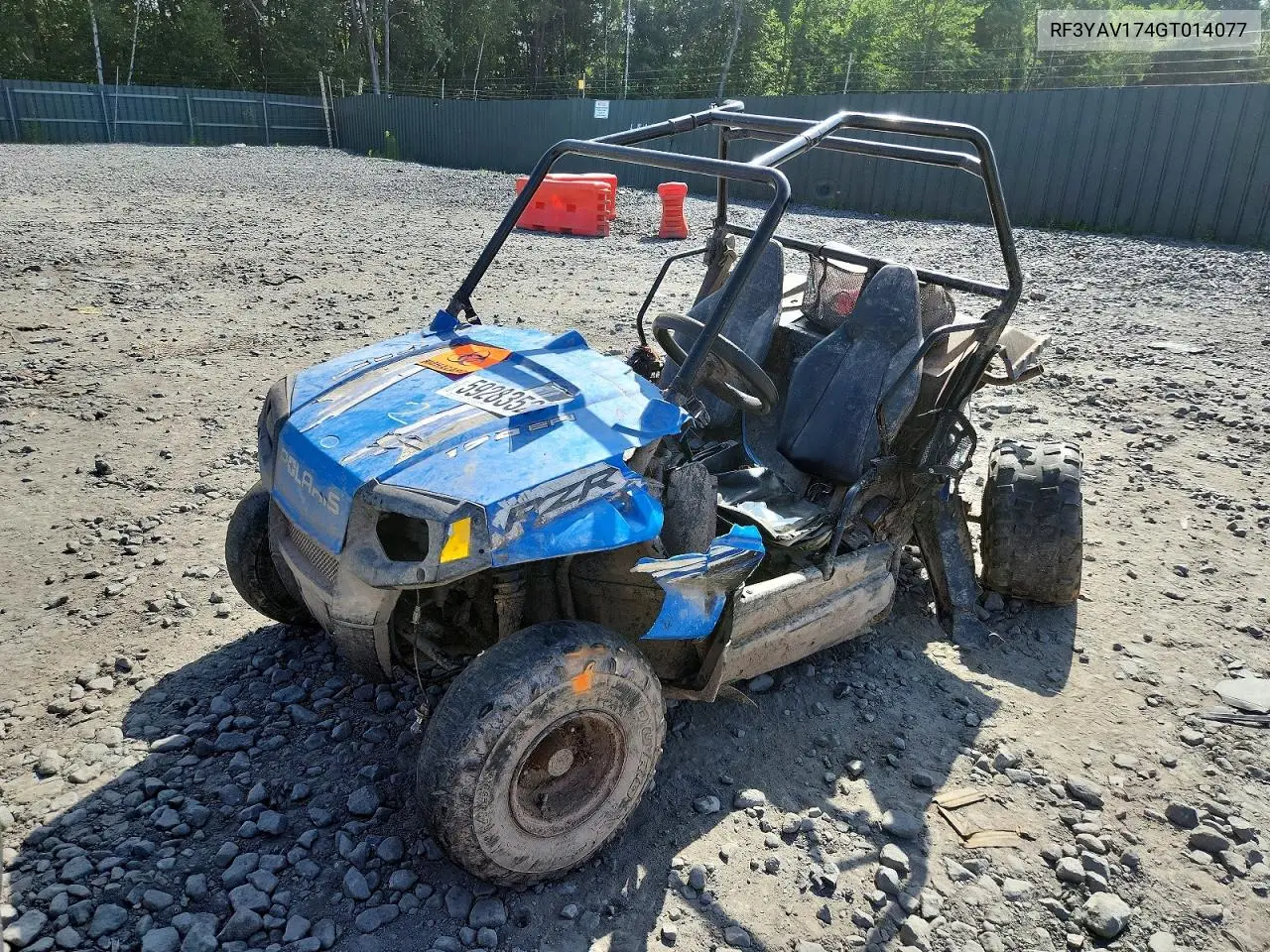 2016 Polaris Rzr Utility Vehicle VIN: RF3YAV174GT014077 Lot: 59283526
