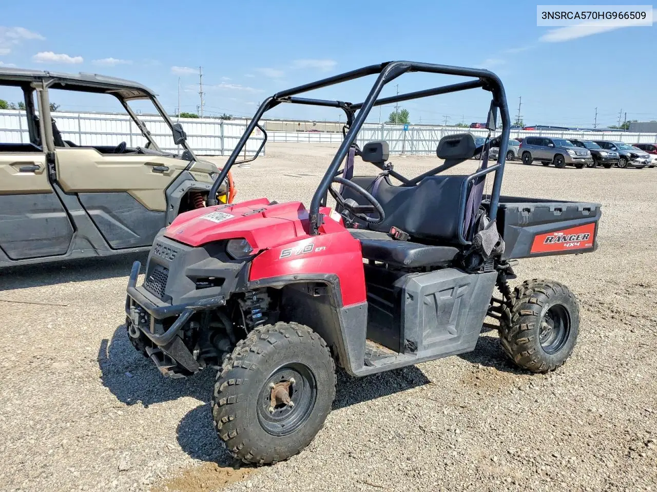 2017 Polaris Ranger 500 Efi Utility Vehicle VIN: 3NSRCA570HG966509 Lot: 54972466