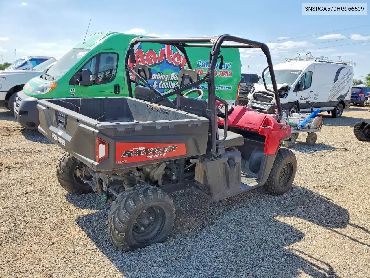 2017 Polaris Ranger 500 Efi Utility Vehicle VIN: 3NSRCA570HG966509 Lot: 54972466