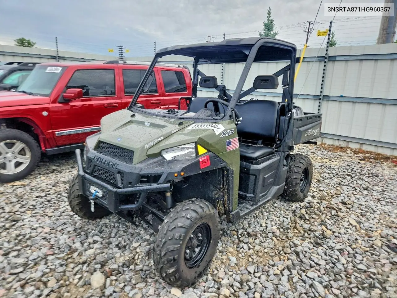 2017 Polaris Ranger Xp 900 Utility Vehicle VIN: 3NSRTA871HG960357 Lot: 55559946