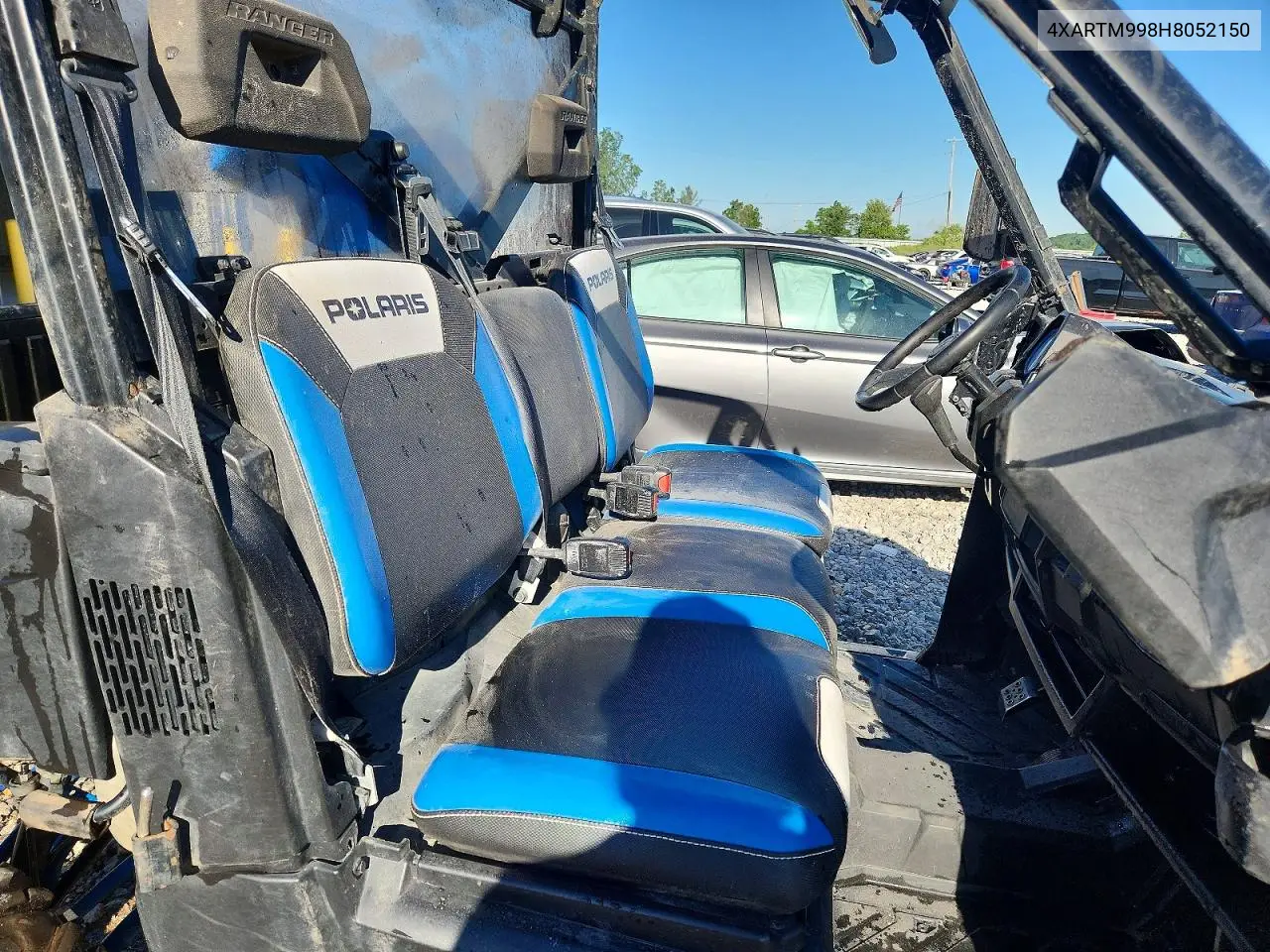 2017 Polaris Ranger 1000 Utility Vehicle VIN: 4XARTM998H8052150 Lot: 55616506