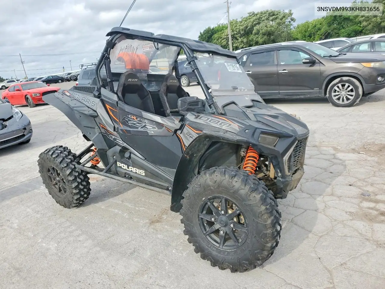 2019 Polaris Rzr Utility Vehicle VIN: 3NSVDM993KH833656 Lot: 51126156