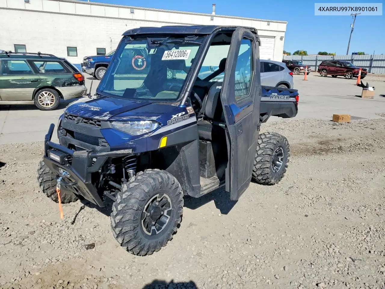 2019 Polaris Ranger Xp 1000 Utility Vehicle VIN: 4XARRU997K8901061 Lot: 56412006