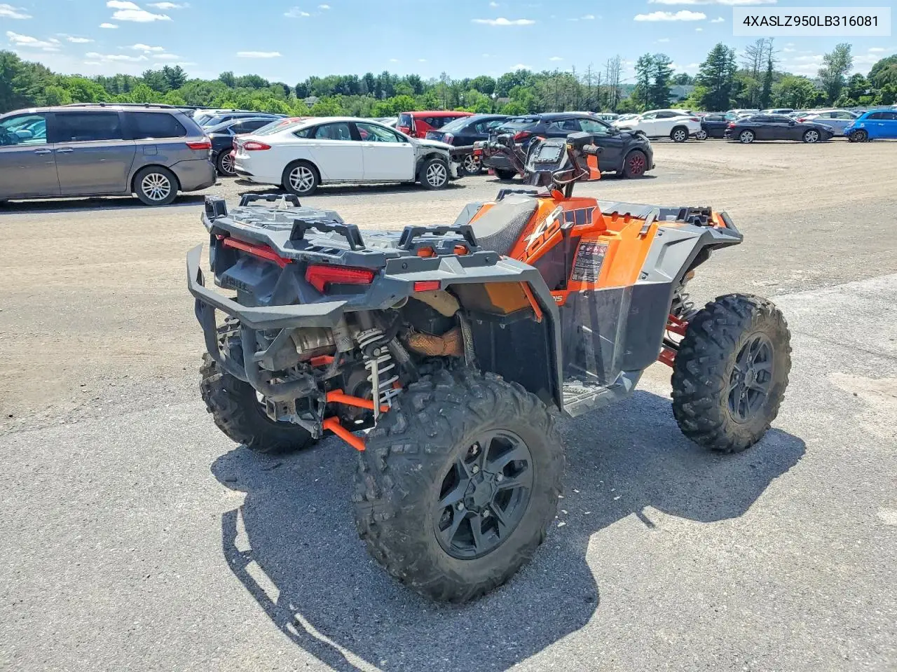 2020 Polaris Sportsman Atv VIN: 4XASLZ950LB316081 Lot: 56640866