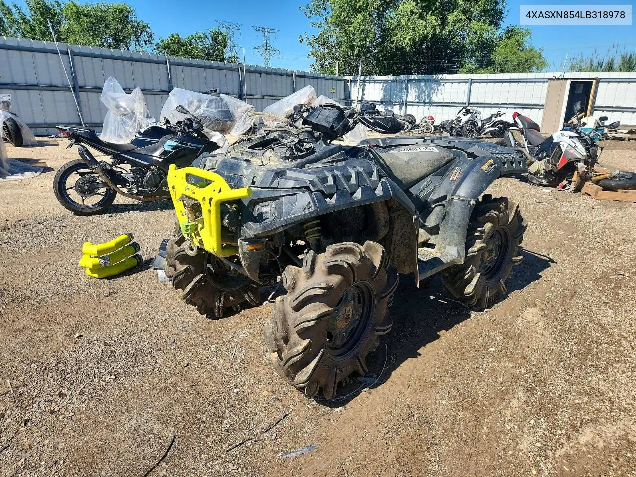 2020 Polaris Sporstman Atv VIN: 4XASXN854LB318978 Lot: 56960716