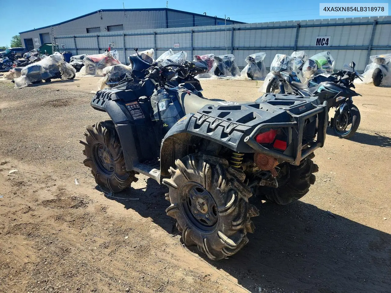 2020 Polaris Sporstman Atv VIN: 4XASXN854LB318978 Lot: 56960716