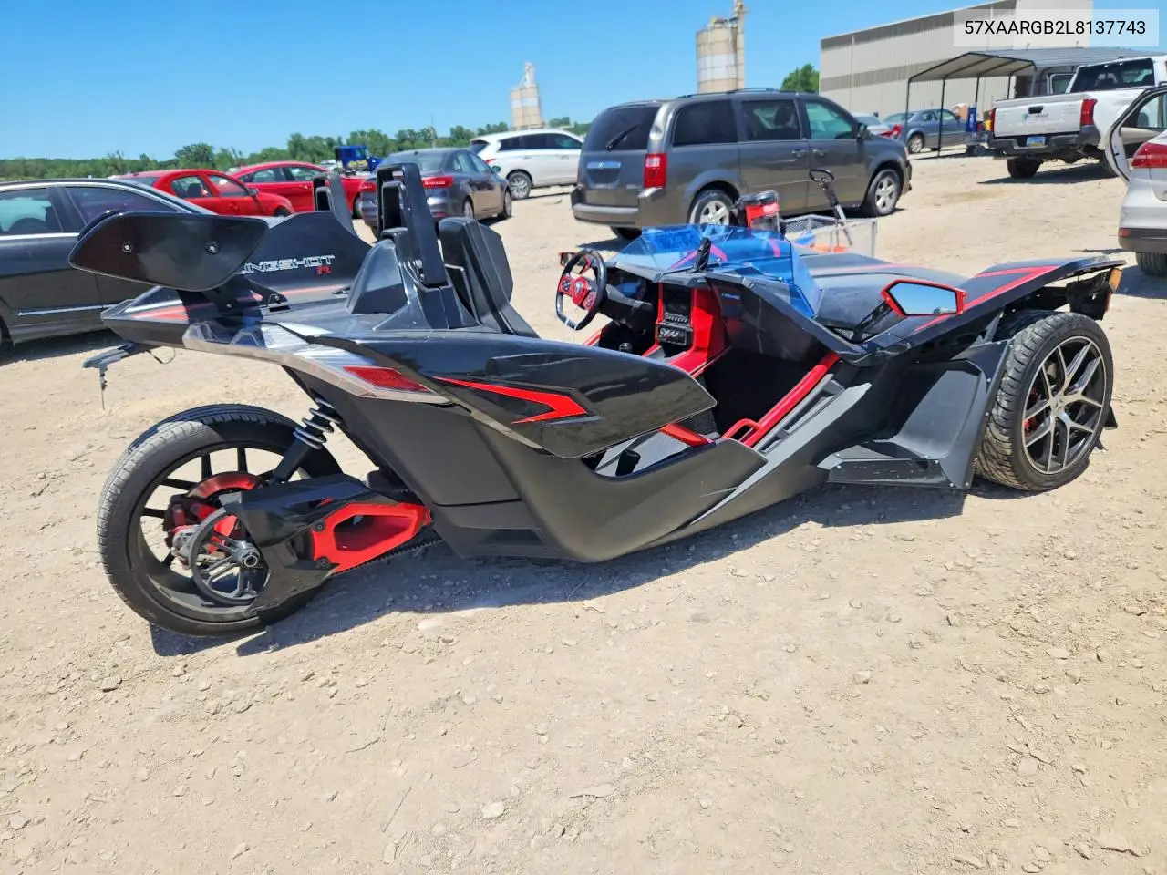 2020 Polaris Slingshot R VIN: 57XAARGB2L8137743 Lot: 57018386