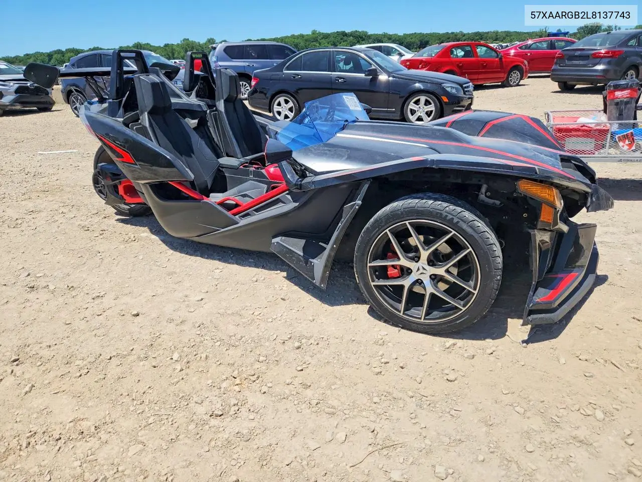 2020 Polaris Slingshot R VIN: 57XAARGB2L8137743 Lot: 57018386