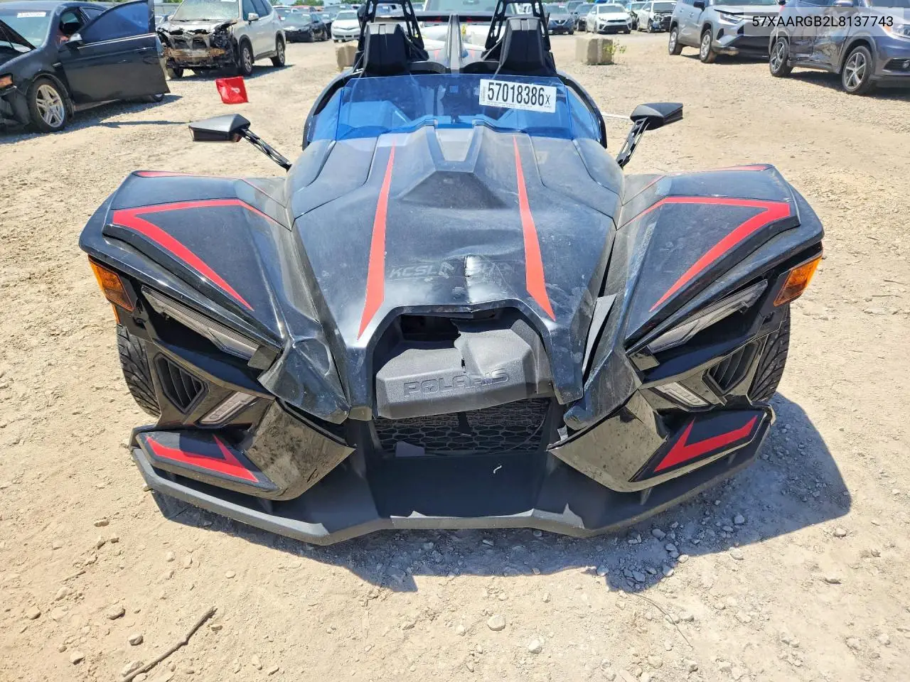 2020 Polaris Slingshot R VIN: 57XAARGB2L8137743 Lot: 57018386