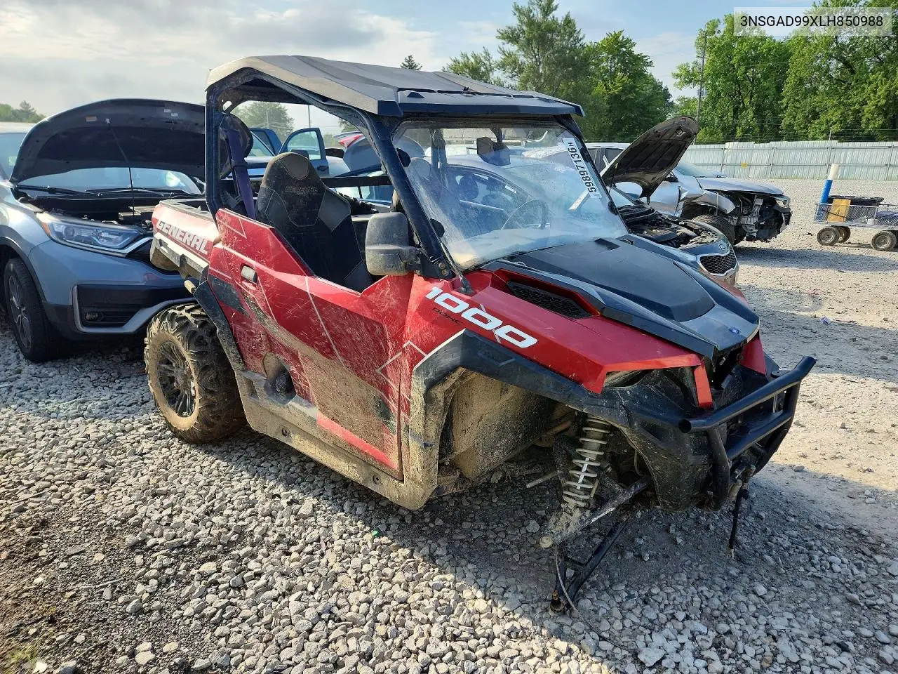 2020 Polaris General Utility Vehicle VIN: 3NSGAD99XLH850988 Lot: 59897136