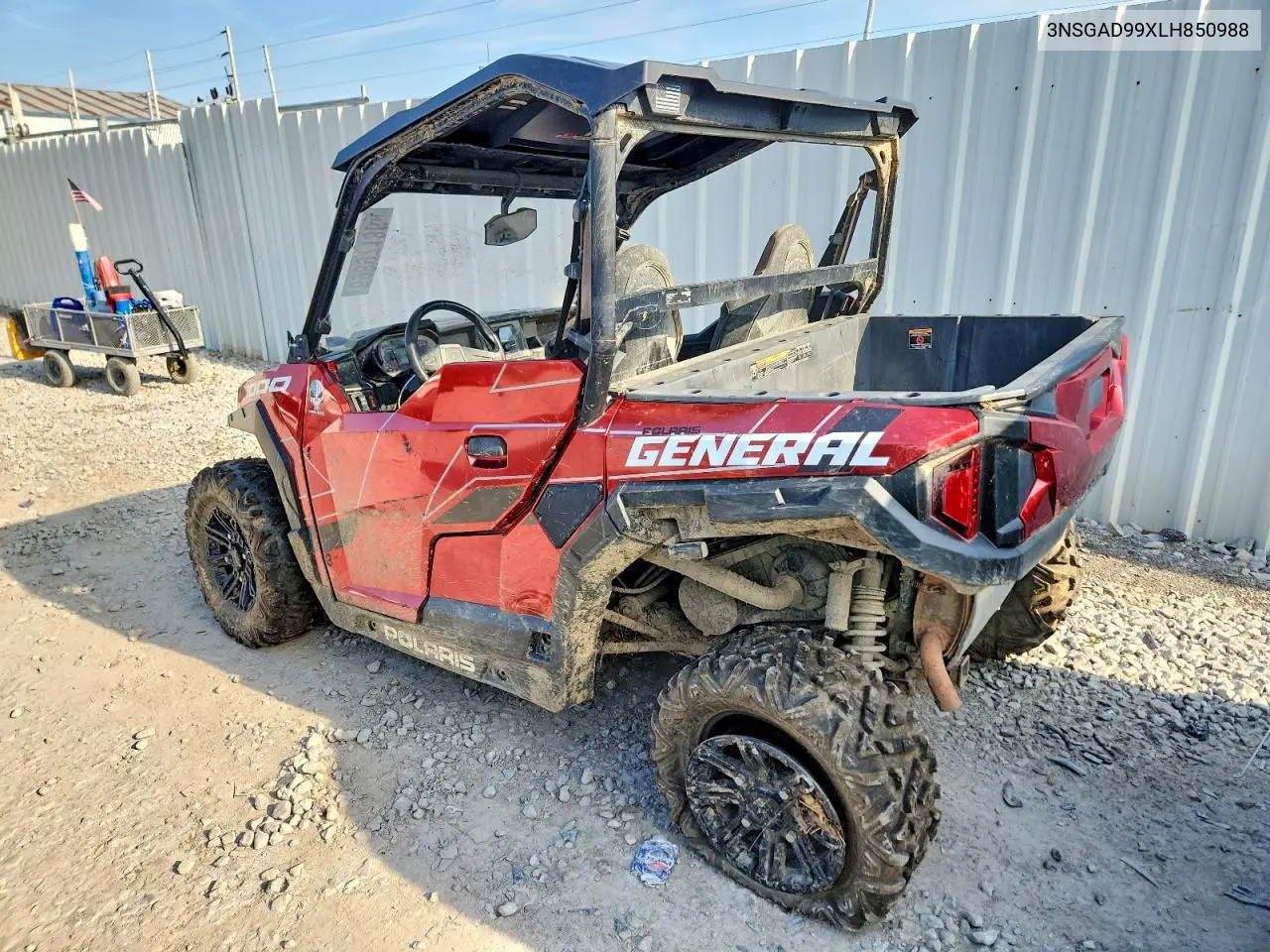 2020 Polaris General Utility Vehicle VIN: 3NSGAD99XLH850988 Lot: 59897136