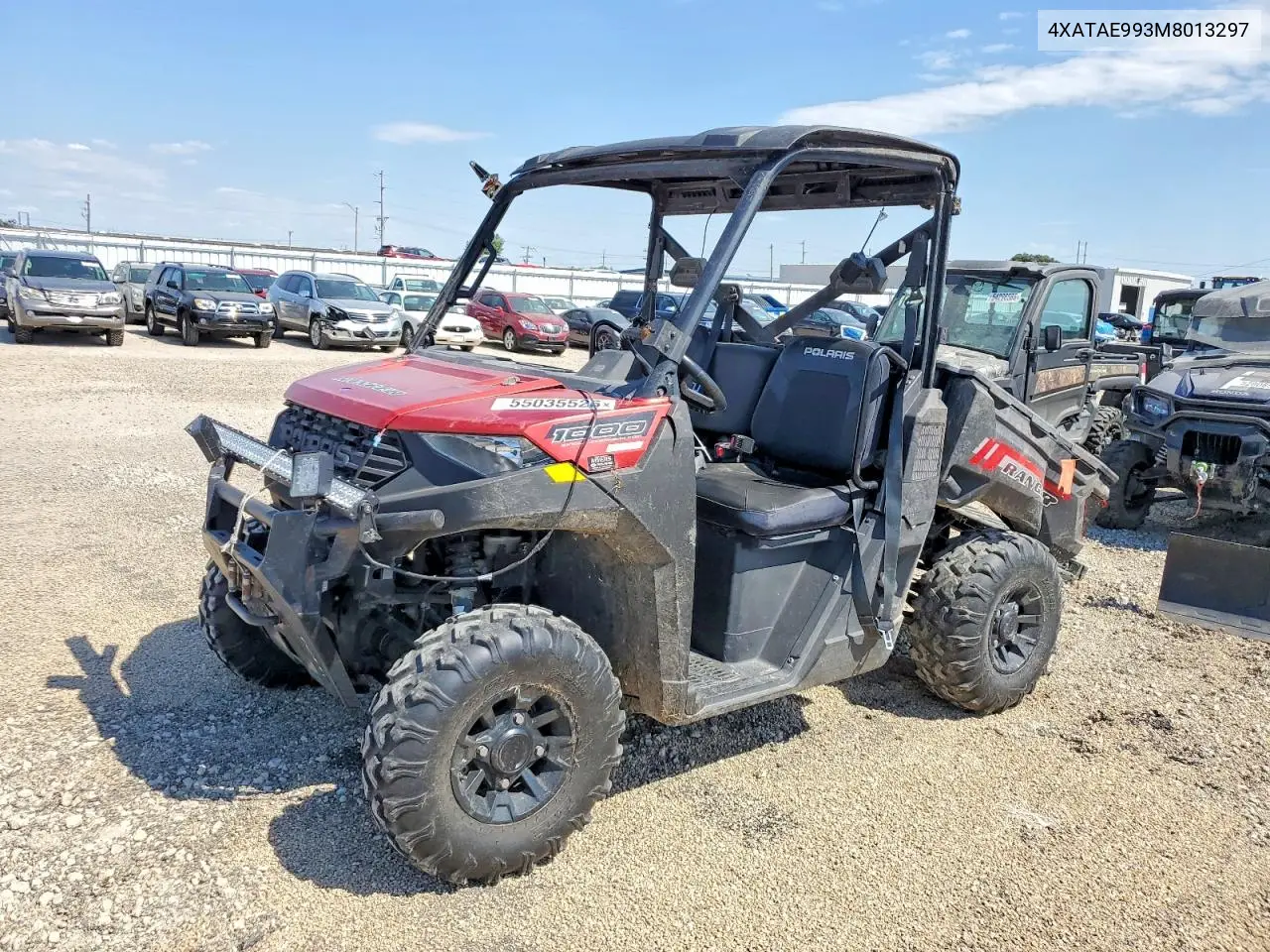 2021 Polaris Ranger 1000 Utility Vehicle VIN: 4XATAE993M8013297 Lot: 55035526
