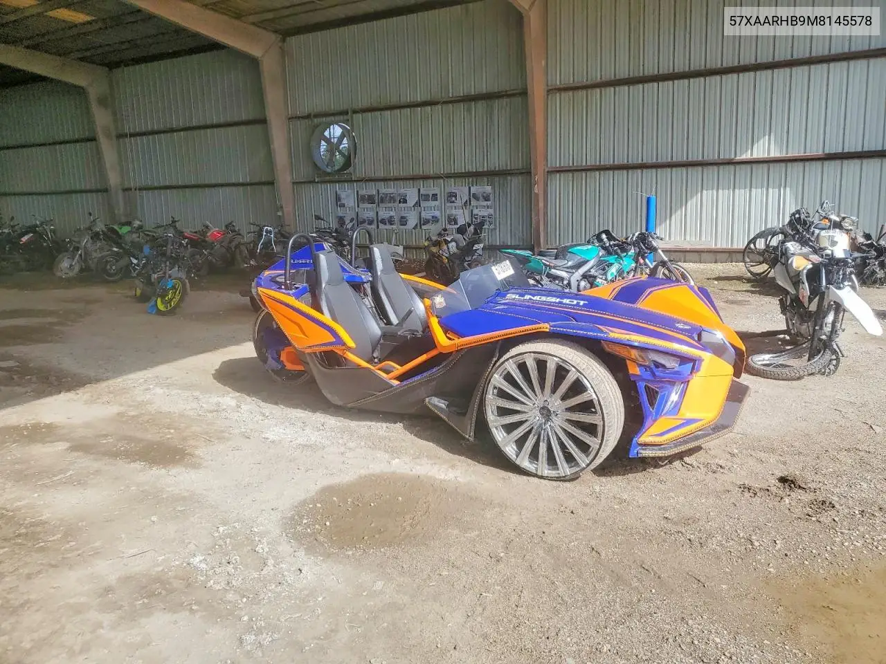 2021 Polaris Slingshot R VIN: 57XAARHB9M8145578 Lot: 57187616