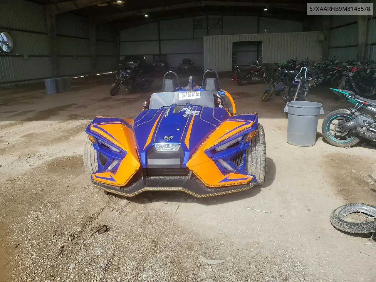 2021 Polaris Slingshot R VIN: 57XAARHB9M8145578 Lot: 57187616