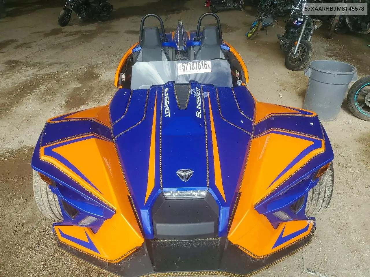 2021 Polaris Slingshot R VIN: 57XAARHB9M8145578 Lot: 57187616