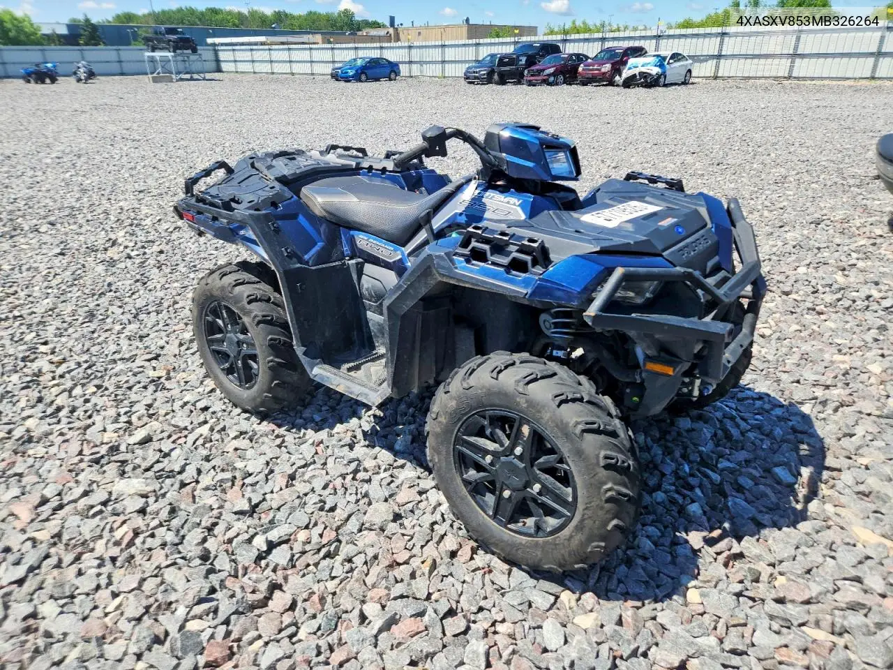 2021 Polaris Sportsman Atv VIN: 4XASXV853MB326264 Lot: 57719526