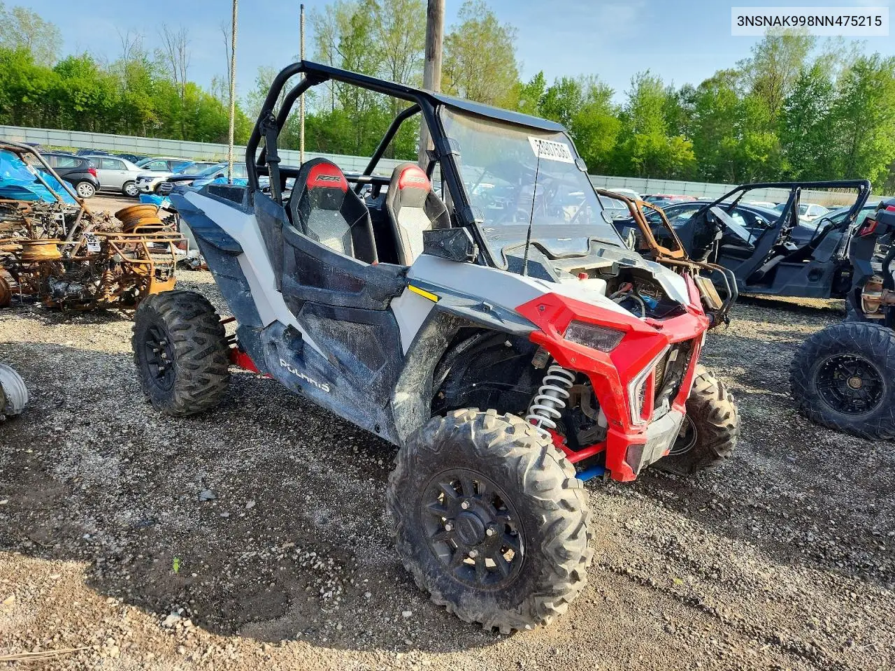 2022 Polaris Rzr Utility Vehicle VIN: 3NSNAK998NN475215 Lot: 53907536