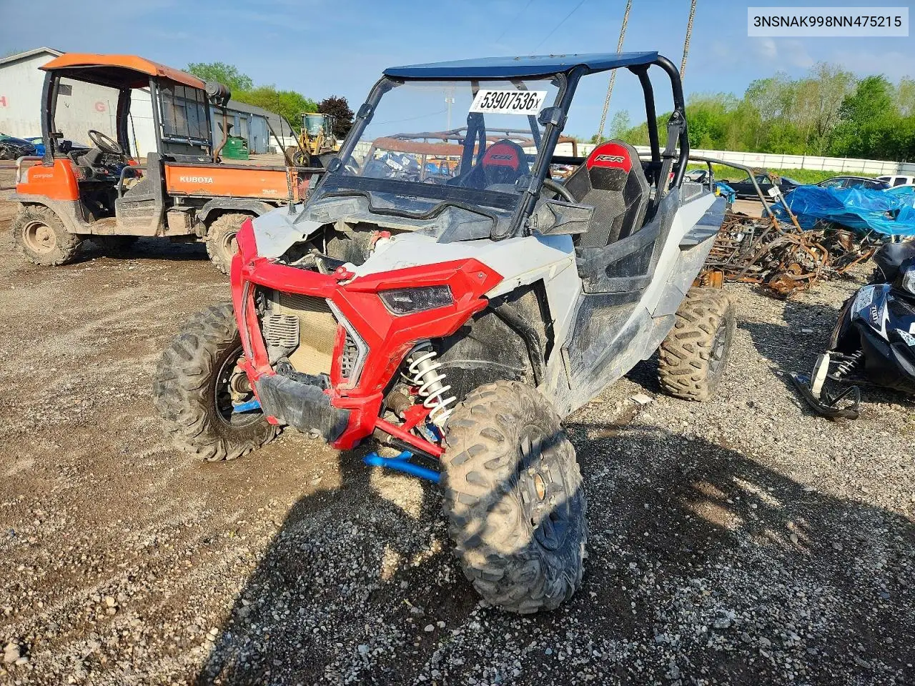 2022 Polaris Rzr Utility Vehicle VIN: 3NSNAK998NN475215 Lot: 53907536