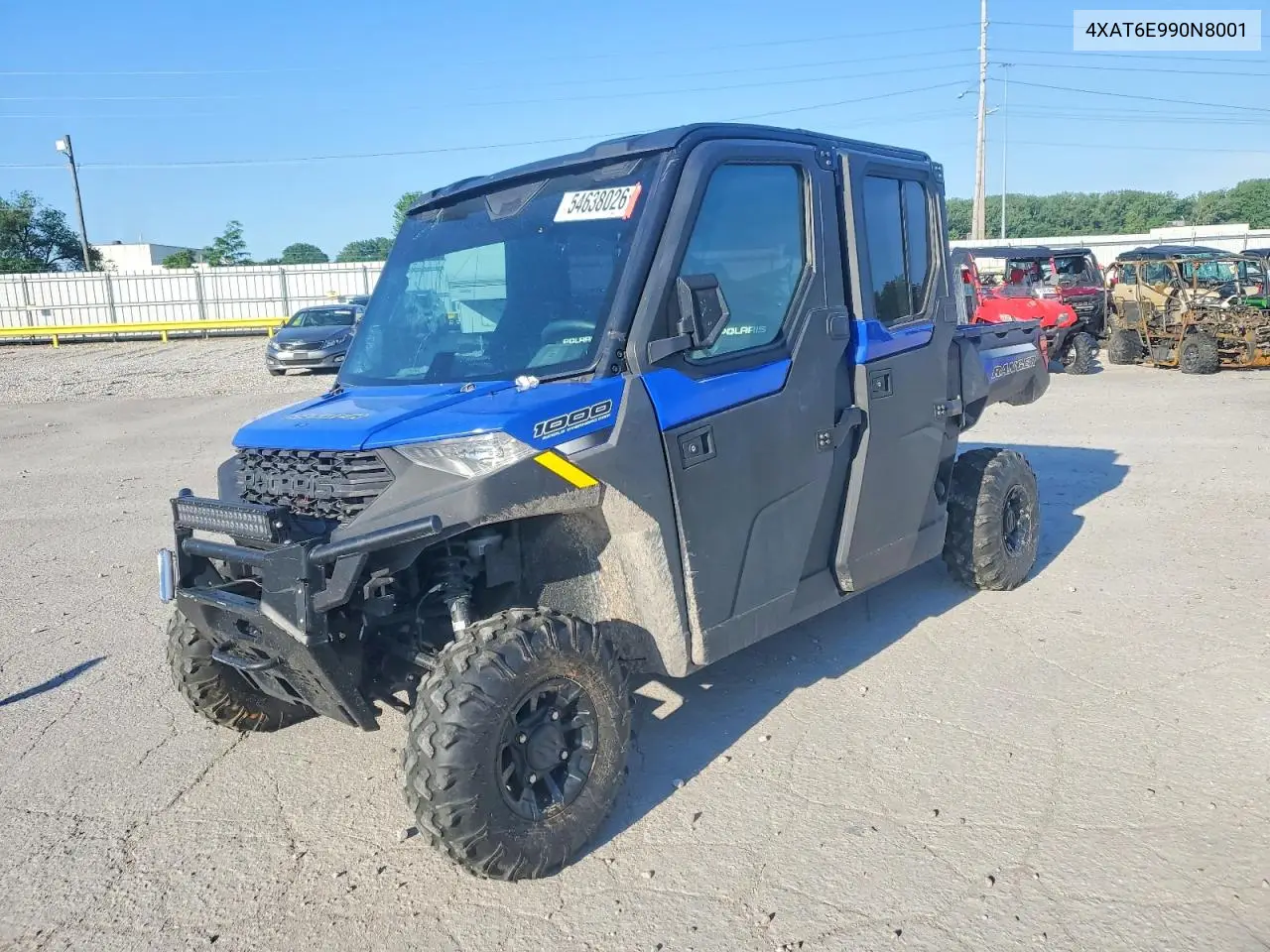 2022 Polaris Ranger Utility Vehicle VIN: 4XAT6E990N8001501 Lot: 54638026