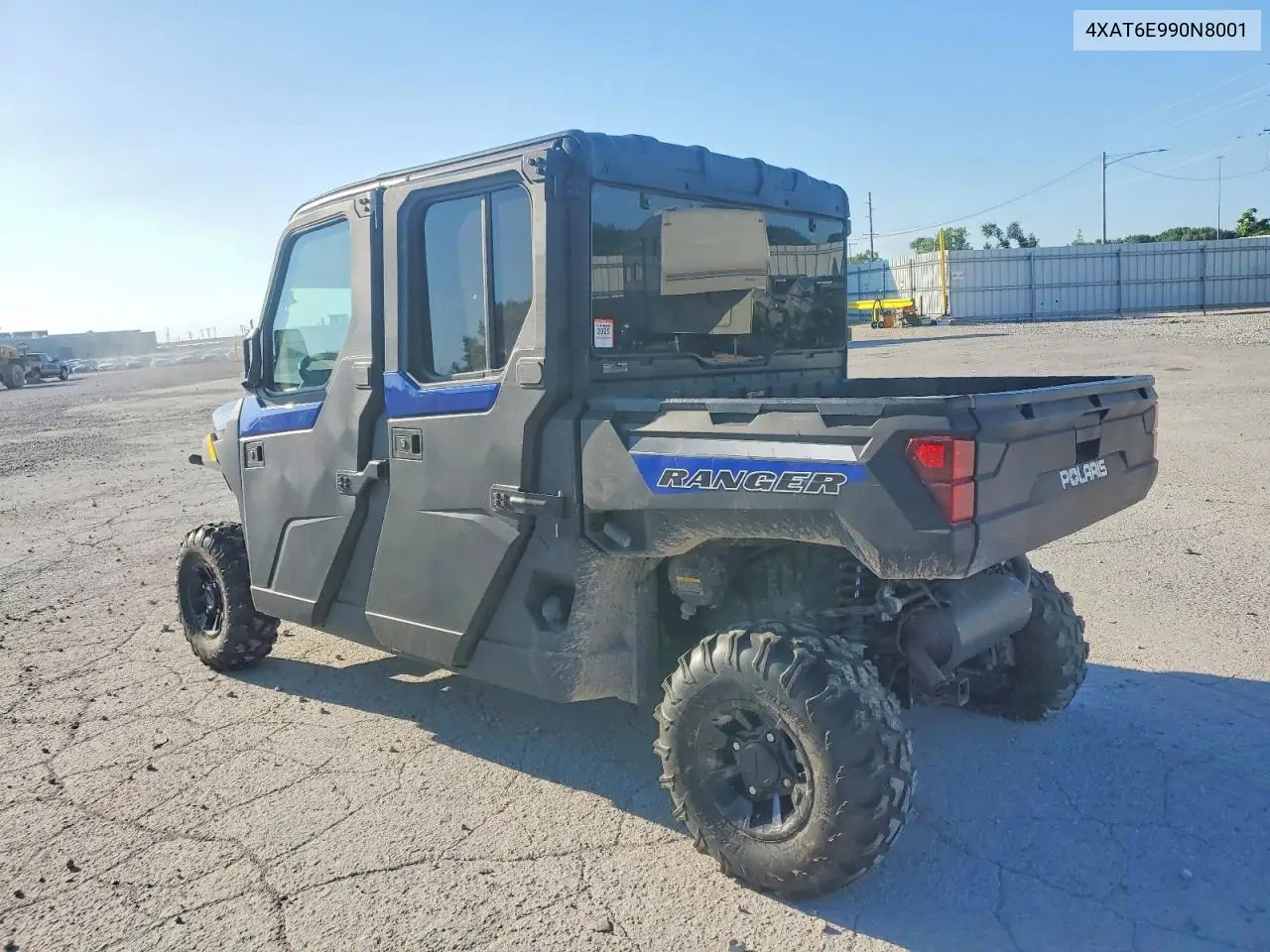 2022 Polaris Ranger Utility Vehicle VIN: 4XAT6E990N8001501 Lot: 54638026