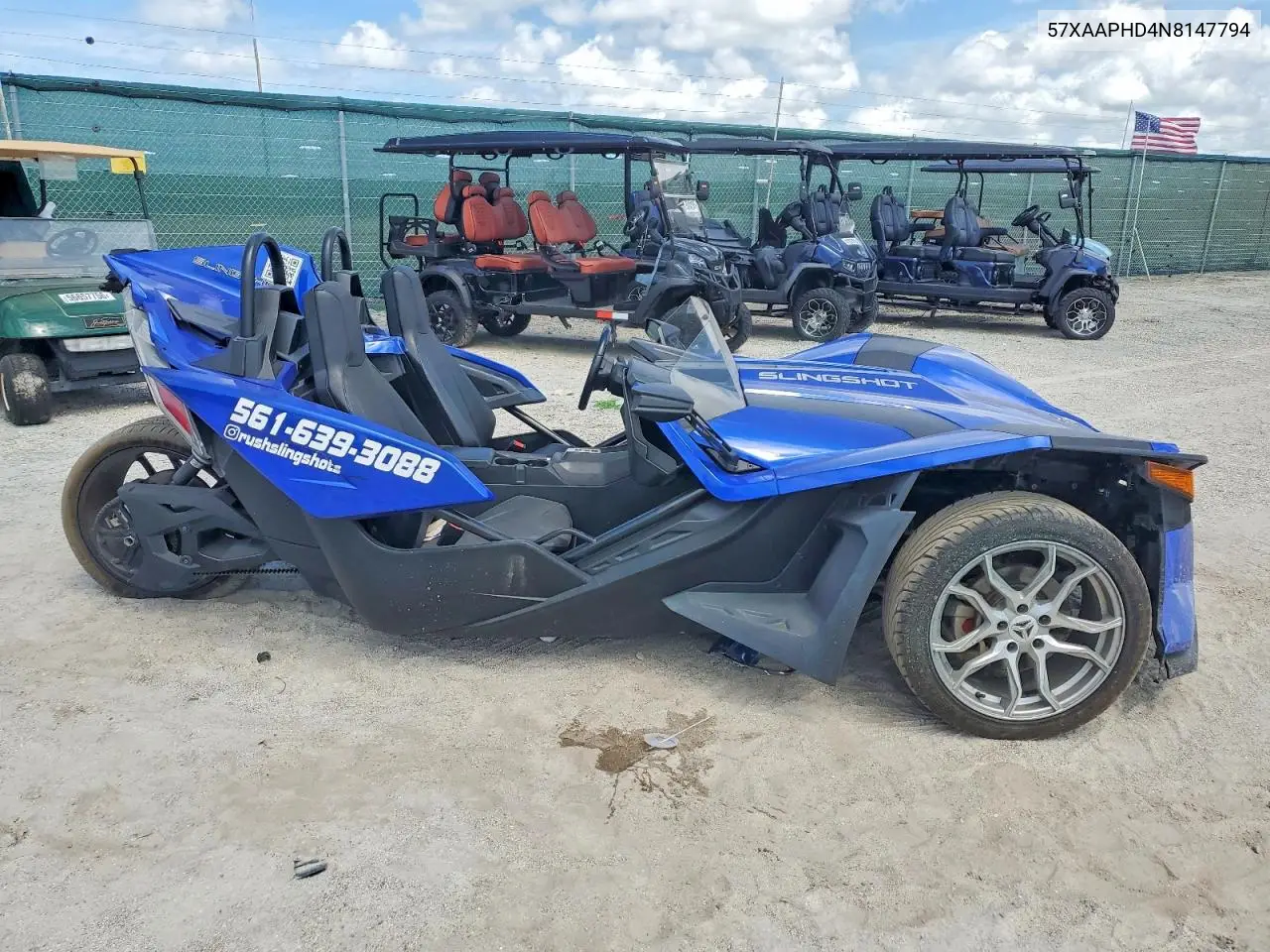 2022 Polaris Slingshot Sl VIN: 57XAAPHD4N8147794 Lot: 56769416