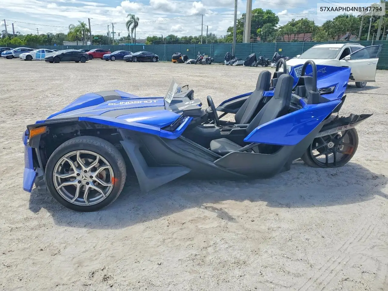 2022 Polaris Slingshot Sl VIN: 57XAAPHD4N8147794 Lot: 56769416