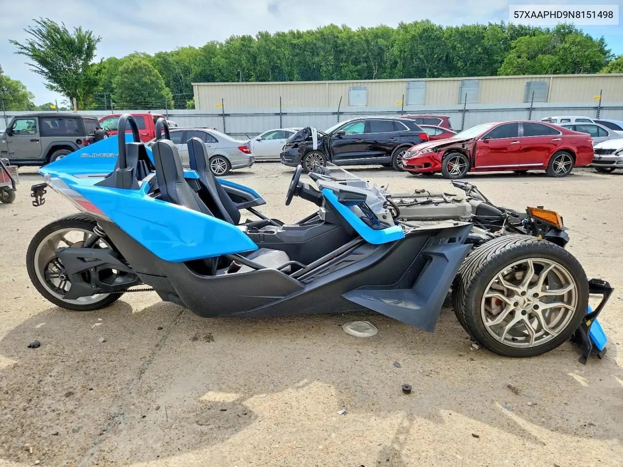2022 Polaris Slingshot Sl VIN: 57XAAPHD9N8151498 Lot: 57297806