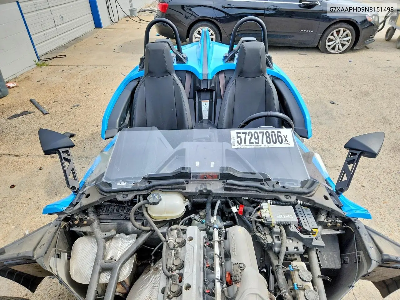 2022 Polaris Slingshot Sl VIN: 57XAAPHD9N8151498 Lot: 57297806