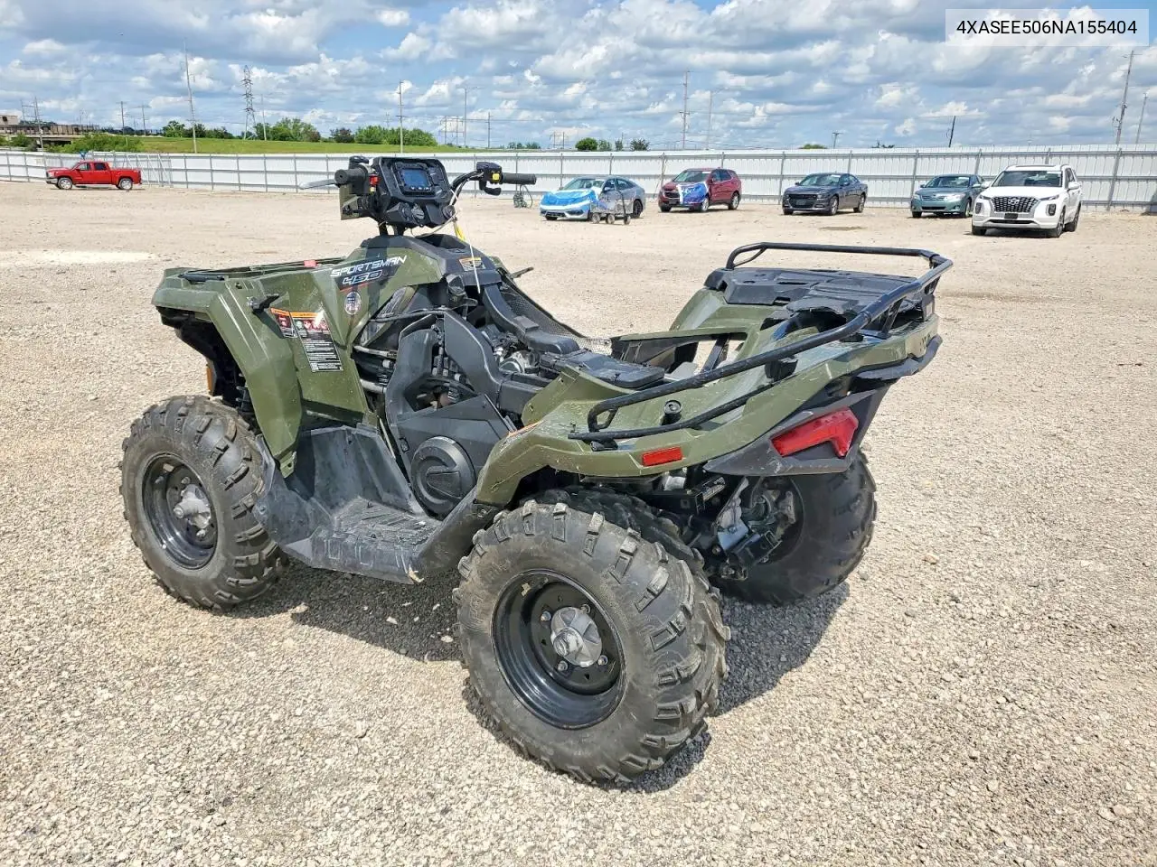2022 Polaris Sportsman 450 Atv VIN: 4XASEE506NA155404 Lot: 58327206