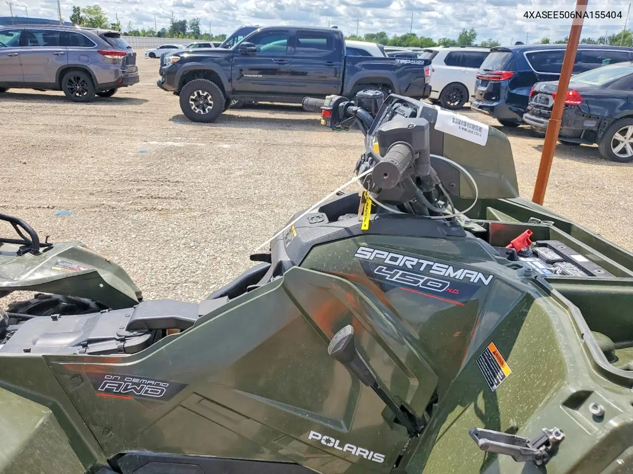 2022 Polaris Sportsman 450 Atv VIN: 4XASEE506NA155404 Lot: 58327206