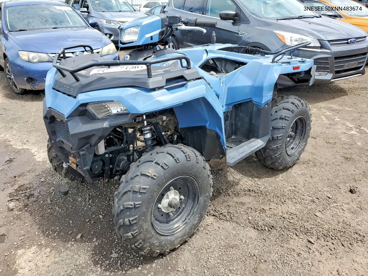 2022 Polaris Sporstman 450 Atv VIN: 3NESEE50XNN483674 Lot: 60227196