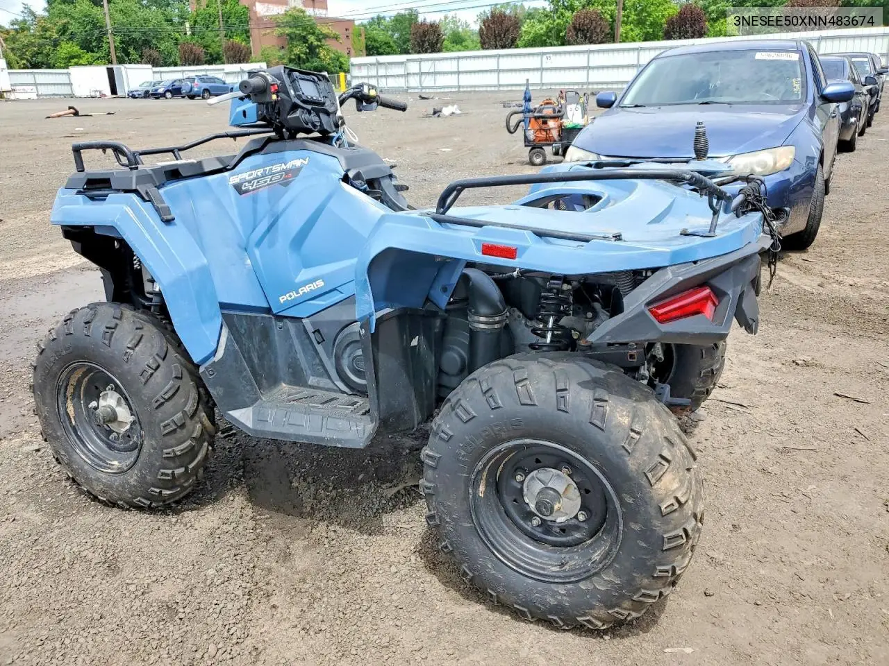 2022 Polaris Sporstman 450 Atv VIN: 3NESEE50XNN483674 Lot: 60227196